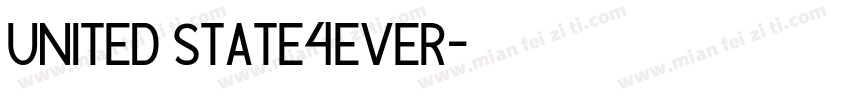 UNITED STATE4EVER字体转换